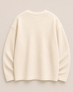 Lace-Up Waffle Henley - Oversized Fit