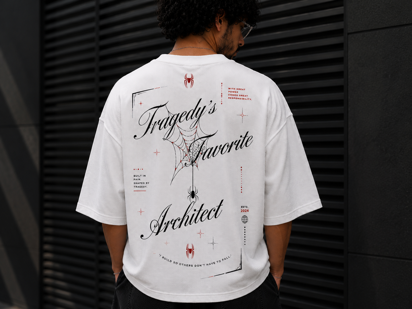 Tragedy's Favorite Architect Waffle Oversized Tee