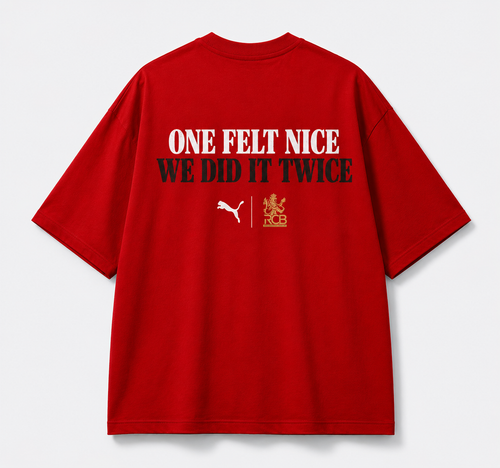 RCB Back-to-Back Champions Oversized Tee