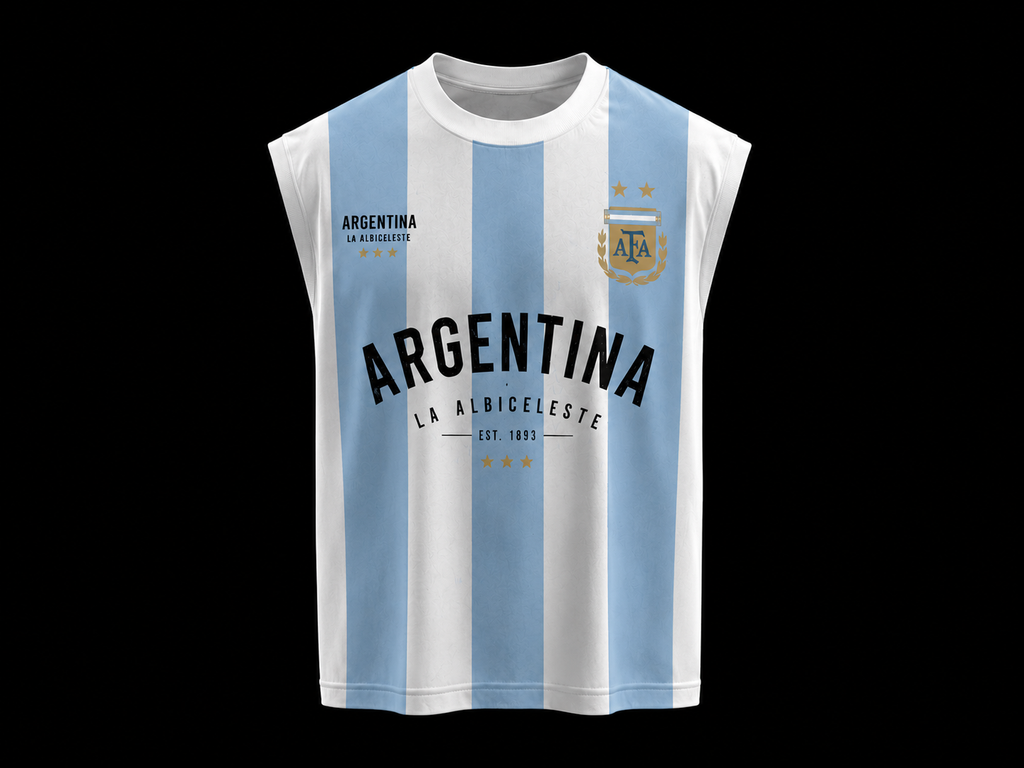 Argentina Messi 10 Premium Oversized Tank Top