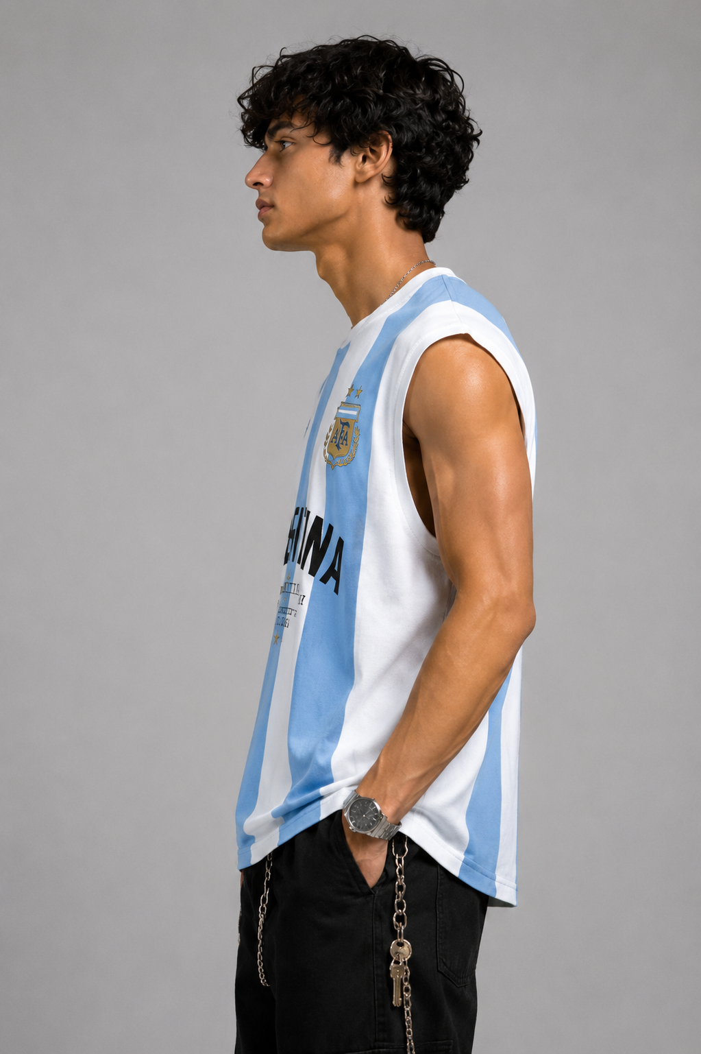 Argentina Messi 10 Premium Oversized Tank Top