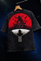 Itachi Uchiha Acid-washed Oversized T-Shirt