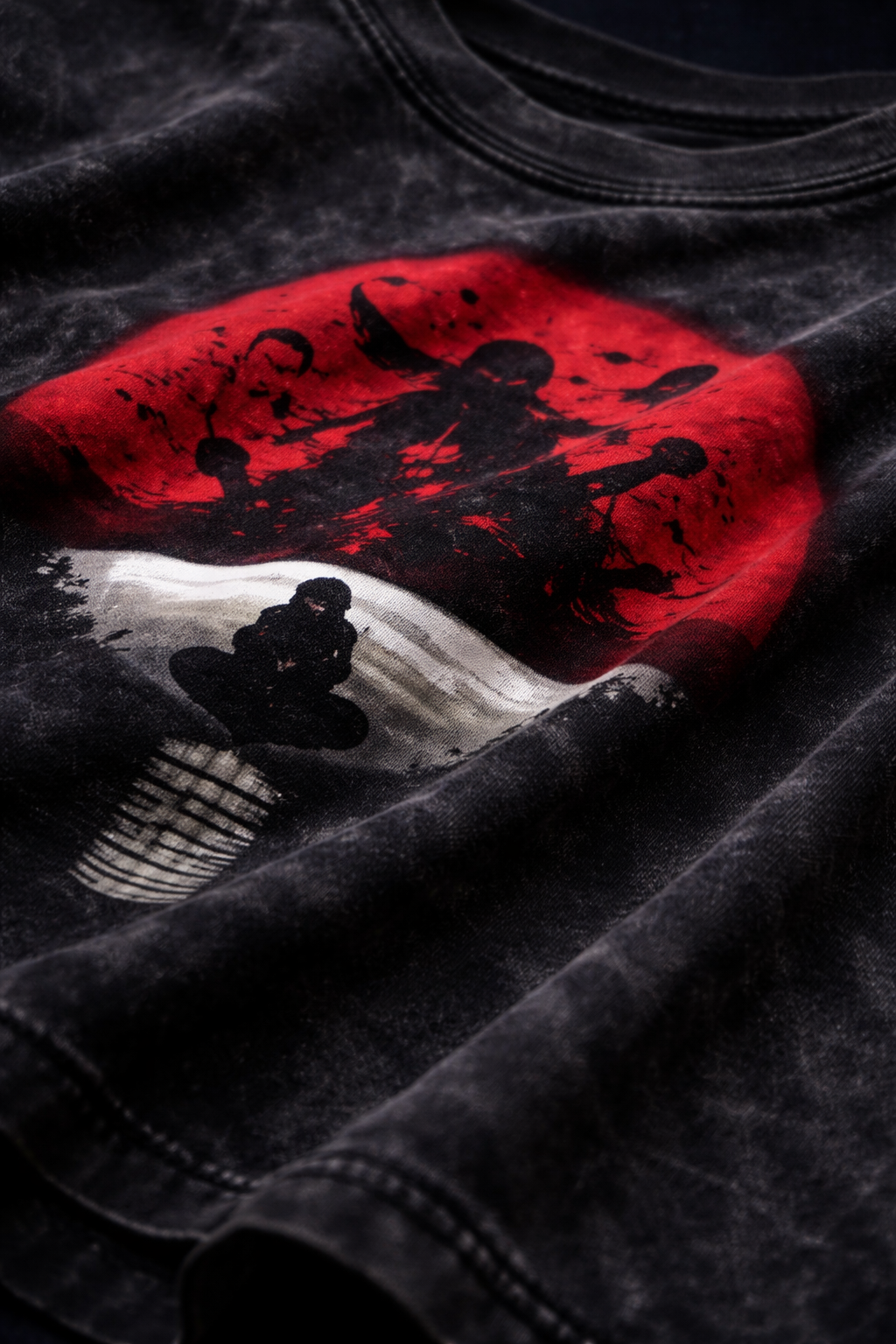 Itachi Uchiha Acid-washed Oversized T-Shirt