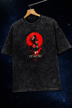Itachi Acid-washed Oversized T-Shirt