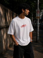 Inflation Tee – White Oversized Streetwear T-Shirt
