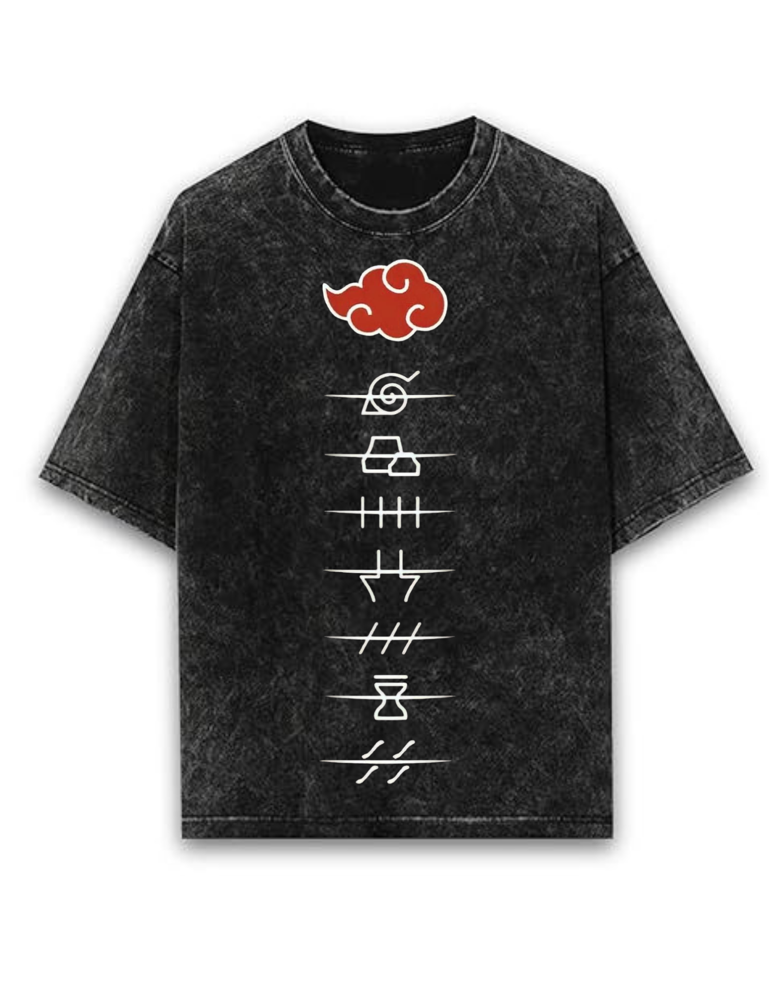 Akatsuki Acid-washed Oversized T-Shirt
