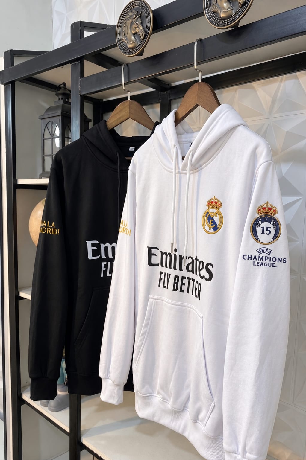 Real Madrid White Hoodie – Hala Madrid Edition