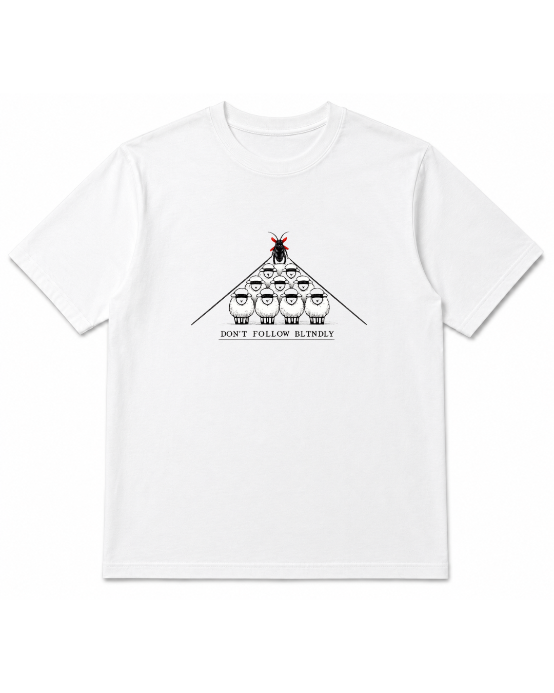 DON’T FOLLOW BLINDLY — OVERSIZED TEE